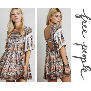 Free People Midsummer Dream Boho Babydoll Dress